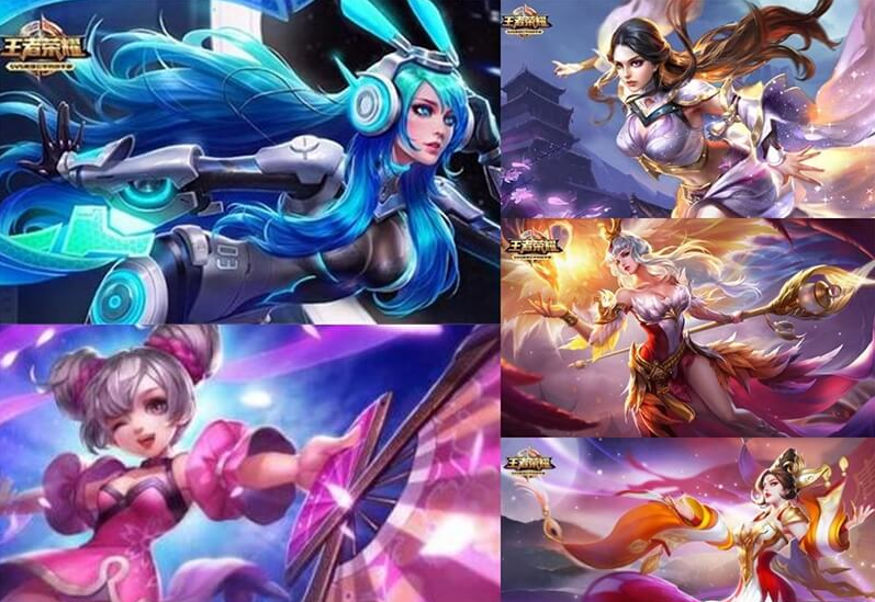 王者榮耀五法天女陣容全解析，貂蟬對抗路，嫦娥打野新套路